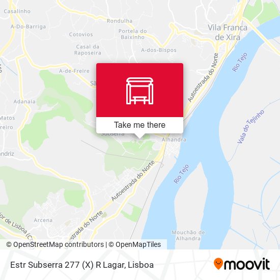 Estr Subserra 277 (X) R Lagar map