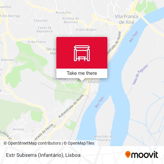 Estr Subserra (Infantário) mapa