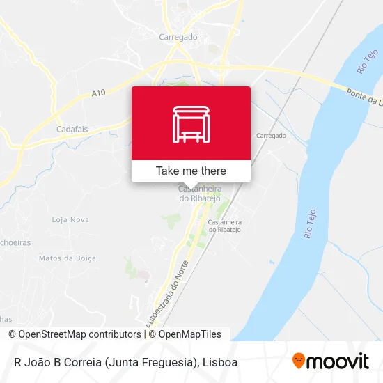 R João B Correia (Junta Freguesia) map