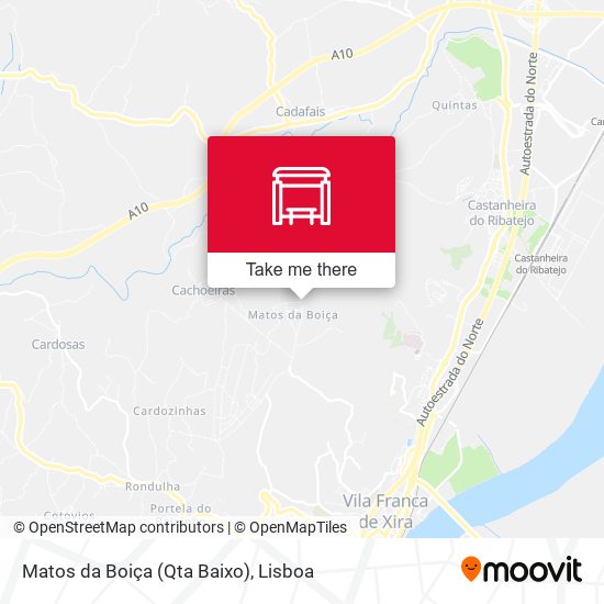 Matos da Boiça (Qta Baixo) mapa