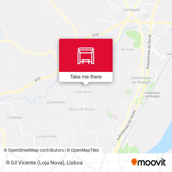 R Gil Vicente (Loja Nova) mapa