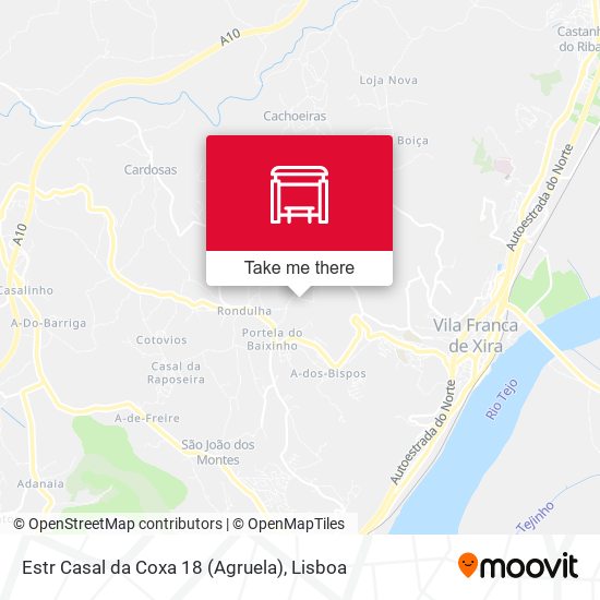 Estr Casal da Coxa 18 (Agruela) map