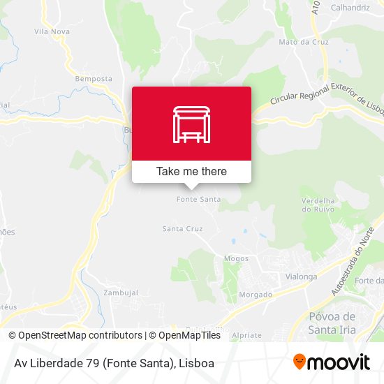 Av Liberdade 79 (Fonte Santa) map