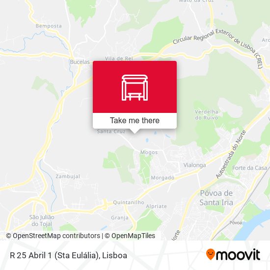 R 25 Abril 1 (Sta Eulália) map
