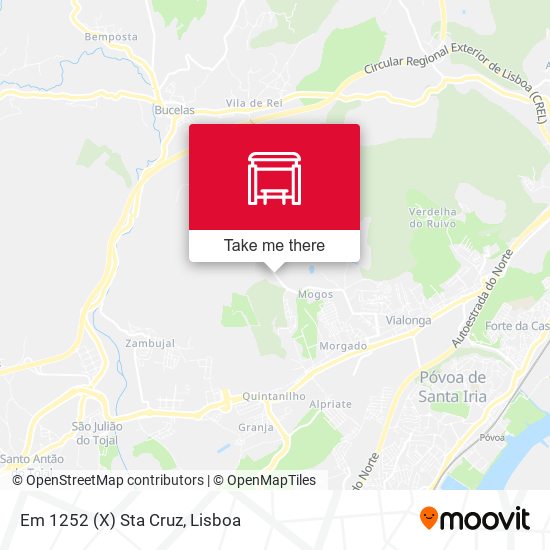 Em 1252 (X) Sta Cruz mapa