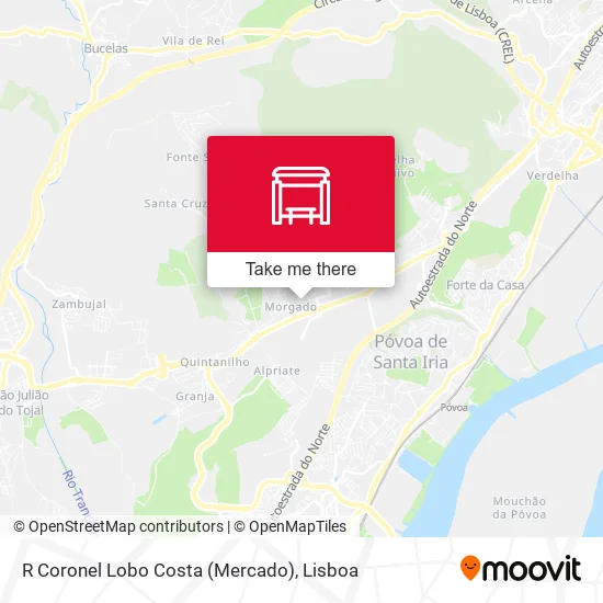 R Coronel Lobo Costa (Mercado) map