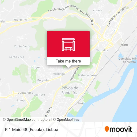 R 1 Maio 48 (Escola) map