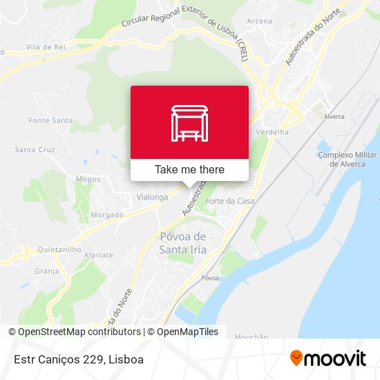 Estr Caniços 229 mapa