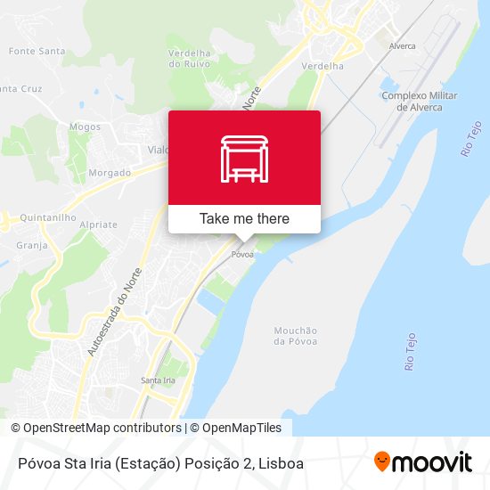 Póvoa Sta Iria (Estação) Posição 2 map