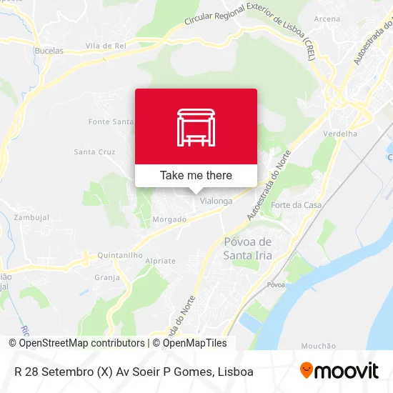 R 28 Setembro (X) Av Soeir P Gomes map