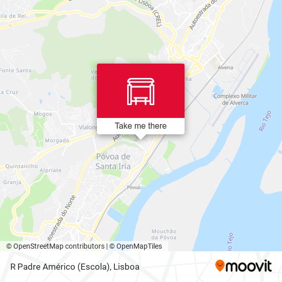 R Padre Américo (Escola) map