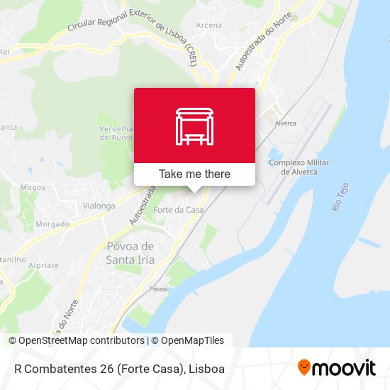 R Combatentes 26 (Forte Casa) mapa