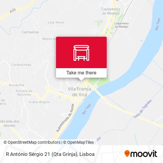 R António Sérgio 21 (Qta Grinja) mapa