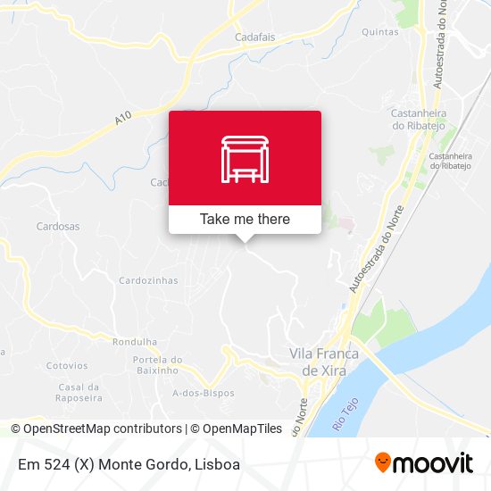 Em 524 (X) Monte Gordo mapa