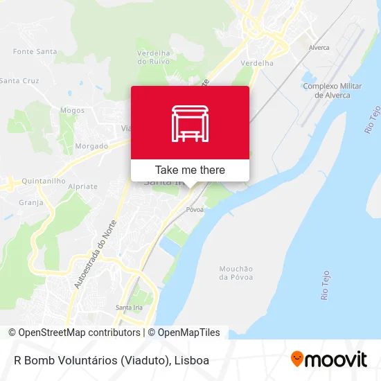 R Bomb Voluntários (Viaduto) map