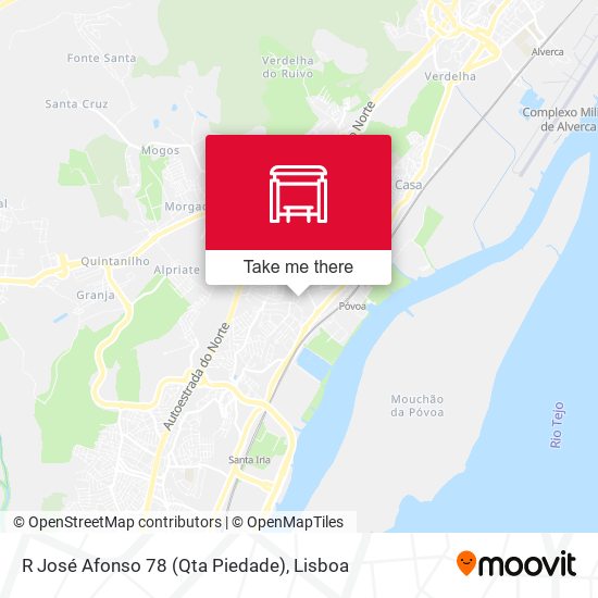 R José Afonso 78 (Qta Piedade) mapa