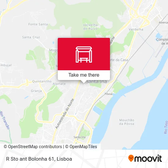 R Sto ant Bolonha 61 map