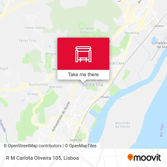 R M Carlota Oliveira 105 map