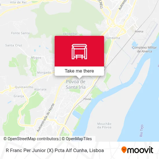 R Franc Per Junior (X) Pcta Alf Cunha map