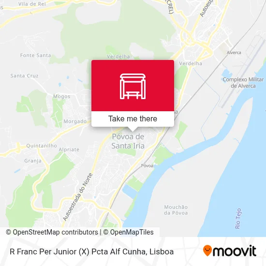 R Franc Per Junior (X) Pcta Alf Cunha map