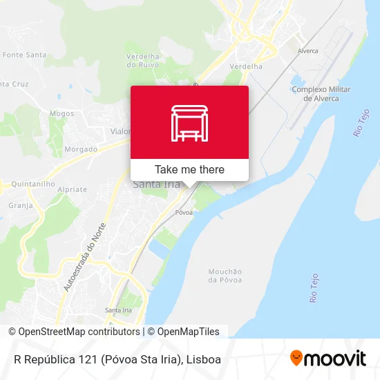 R República 121 (Póvoa Sta Iria) map
