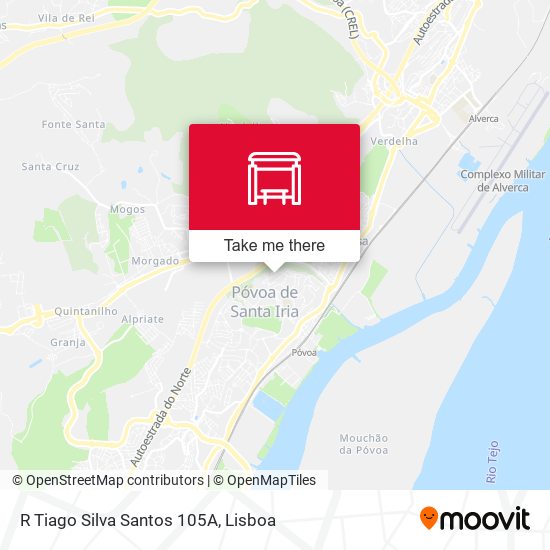 R Tiago Silva Santos 105A mapa