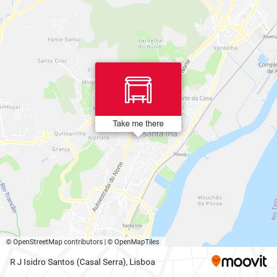 R J Isidro Santos (Casal Serra) map