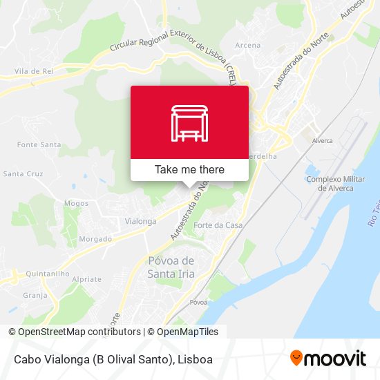 Cabo Vialonga (B Olival Santo) mapa