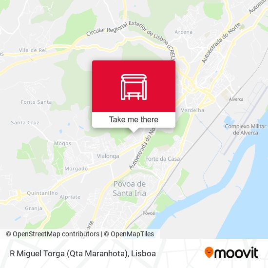 R Miguel Torga (Qta Maranhota) mapa