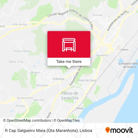 R Cap Salgueiro Maia (Qta Maranhota) map