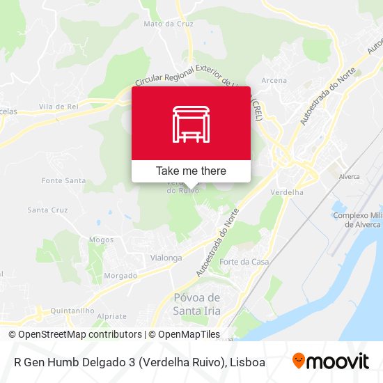 R Gen Humb Delgado 3 (Verdelha Ruivo) mapa