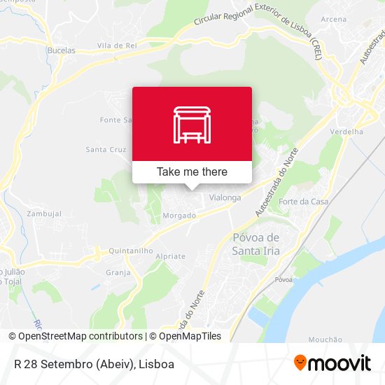 R 28 Setembro (Abeiv) mapa