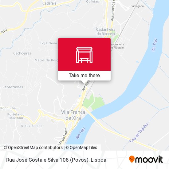 Rua José Costa e Silva 108 (Povos) map