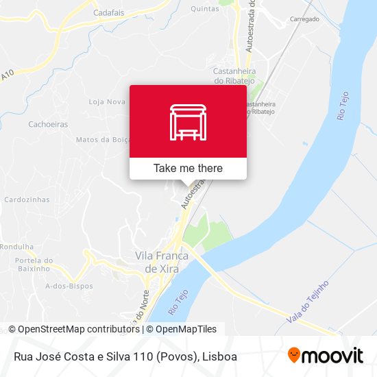 Rua José Costa e Silva 110 (Povos) map