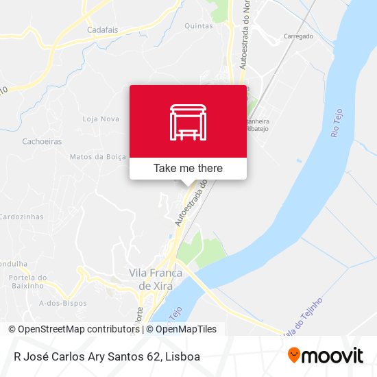 R José Carlos Ary Santos 62 map