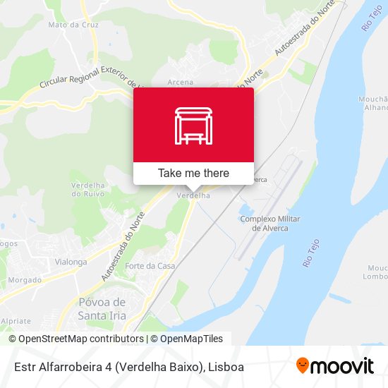 Estr Alfarrobeira 4 (Verdelha Baixo) mapa
