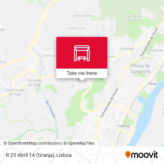R 25 Abril 14 (Granja) map