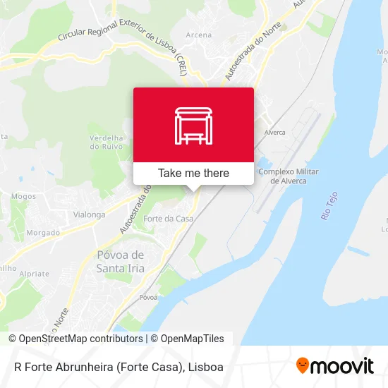 R Forte Abrunheira (Forte Casa) map