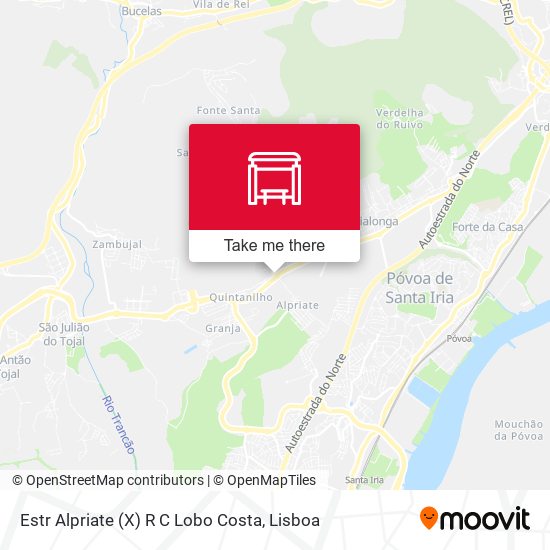 Estr Alpriate (X) R C Lobo Costa mapa