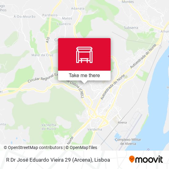 R Dr José Eduardo Vieira 29 (Arcena) map