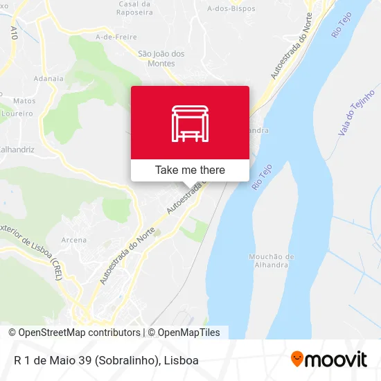 R 1 de Maio 39 (Sobralinho) map