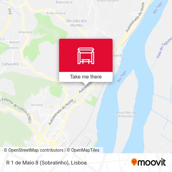 R 1 de Maio 8 (Sobralinho) map