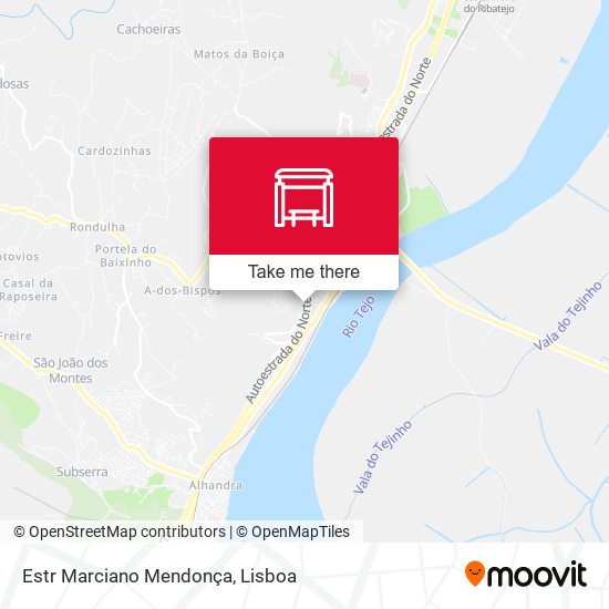 Estr Marciano Mendonça map