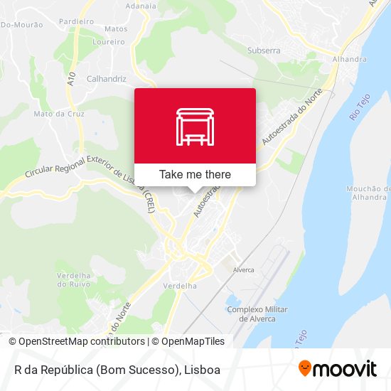 R da República (Bom Sucesso) mapa