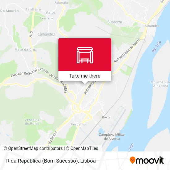 R da República (Bom Sucesso) map