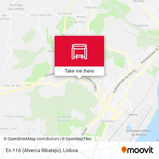 En 116 (Alverca Ribatejo) mapa