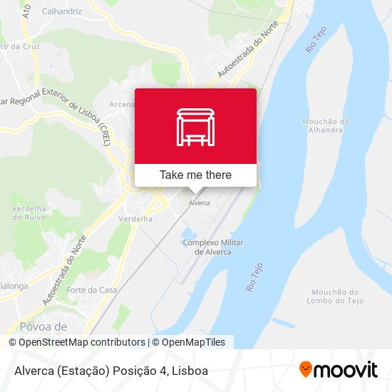 Alverca (Estação) Posição 4 mapa