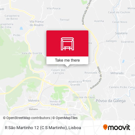 R São Martinho 12 (C S Martinho) mapa