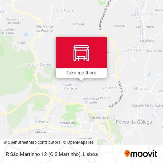 R São Martinho 12 (C S Martinho) mapa