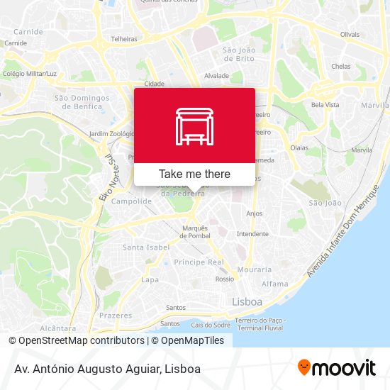 Av. António Augusto Aguiar map